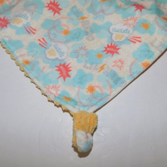 Mary Meyer Lil Hero Character Bear Plush Security Blanket Baby lovey nunu - Picture 5 of 8